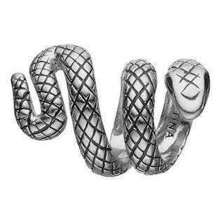 Christina Eternity Snake sølv slange charm med sort onyx, model 630-S72 købes hos Guldsmykket.dk her